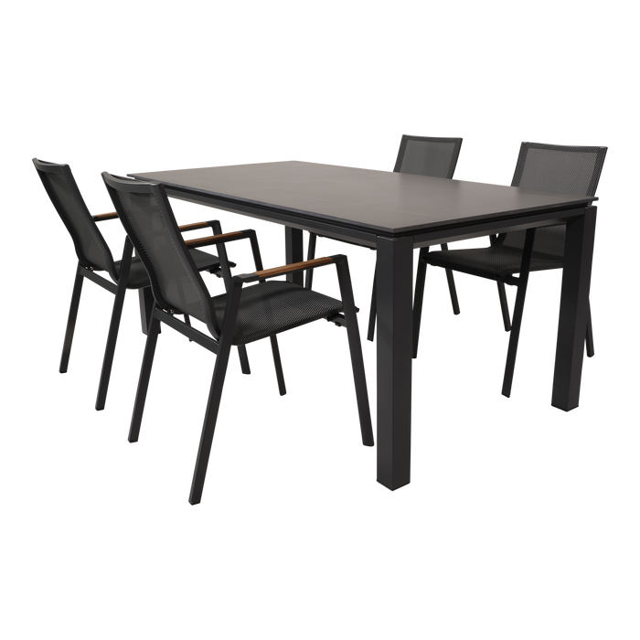 Tafel Monaco Negro 180x90cm