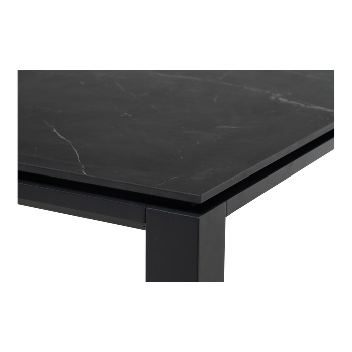 Tafel Monte Carlo Negro 180x90cm