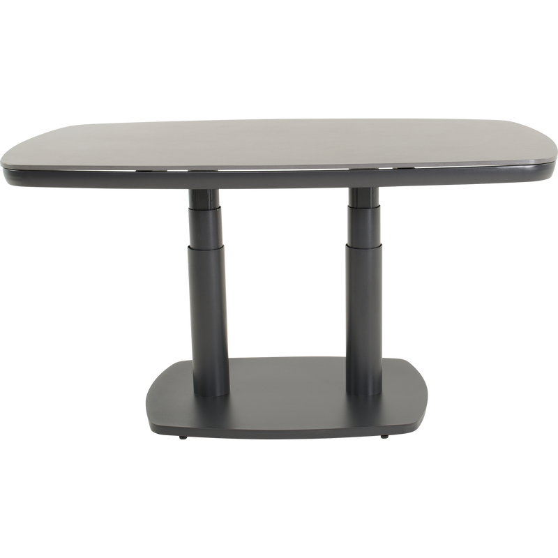 Loungetafel verstelbaar Geneva Deens ovaal 135x83cm