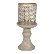 Windlicht op standaard Antique Ø20x43,5cm