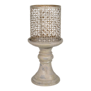 Windlicht op standaard Antique Ø20x43,5cm