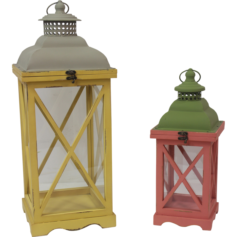 Windlicht Ibiza III hout, S/2