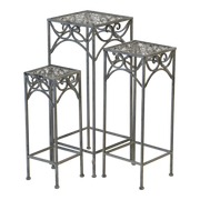 Plantentafeltjes hoog/vierkant Viva la Vida grey wash, S/3