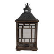 Windlicht Albanië hout, S/2