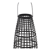 Lantaarn Anzu zwart met LED, S/2