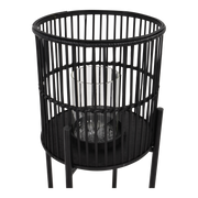 Lantaarn op poot Annchi zwart, S/2