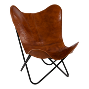 Vlinderstoel Buffalo, bruin