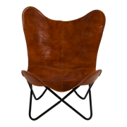 Vlinderstoel Buffalo, bruin