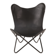 Vlinderstoel Buffalo, zwart