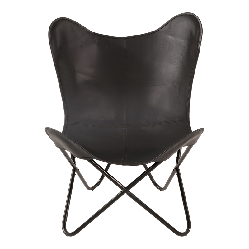 Vlinderstoel Buffalo, zwart
