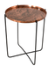 Bijzettafel oud koper ø60x75cm