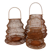 Lantaarn Roest Gaas 20x20x20cm