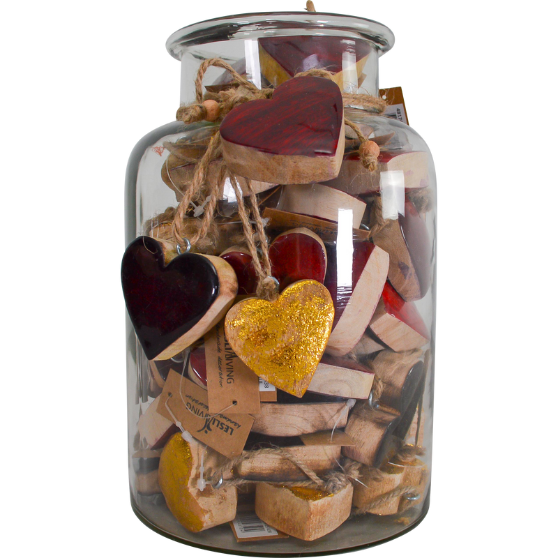 Hanger hart in fles, 3 assorti