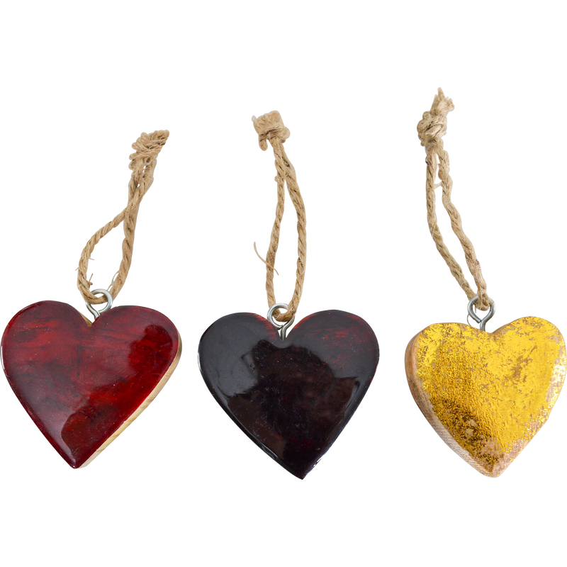 Hanger hart in fles, 3 assorti