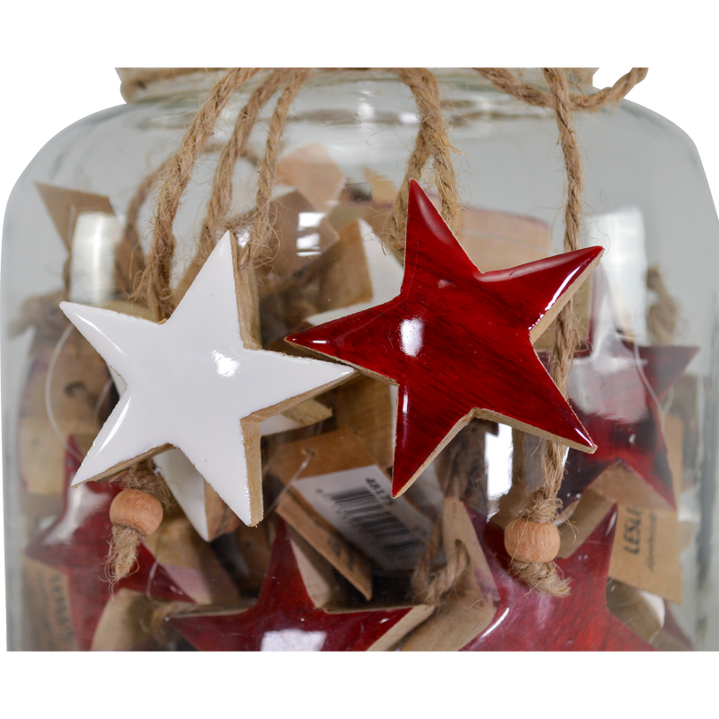 Hanger ster in fles, 2 assorti