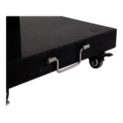 Parasolvoet op 4 wielen, 50kg graniet zwart