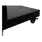 Parasolvoet op 4 wielen, 60kg graniet zwart