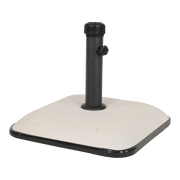 Parasolvoet vierkant beton 25kg beige/wit