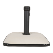 Parasolvoet vierkant beton 25kg beige/wit