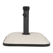 Parasolvoet vierkant beton 25kg beige/wit