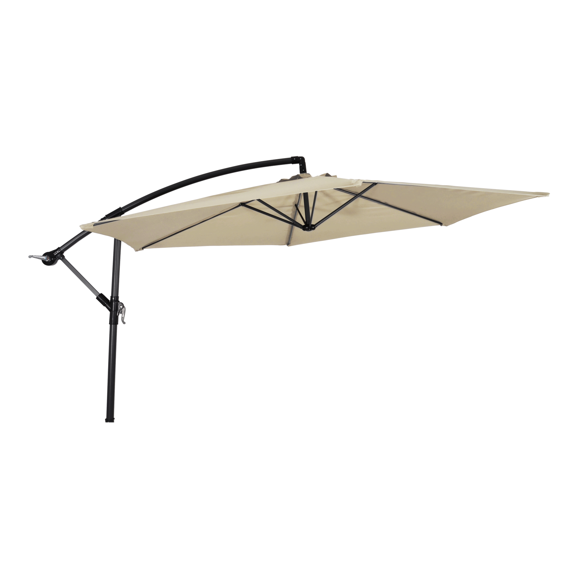 Zweefparasol Gemini ecru Ø3mtr