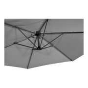 Zweefparasol Gemini grijs Ø3mtr
