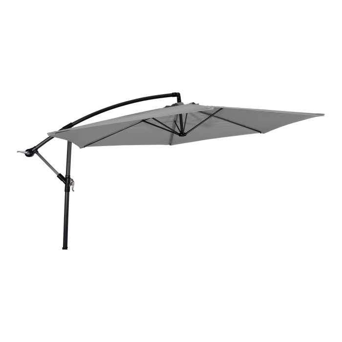 Zweefparasol Gemini grijs Ø3mtr