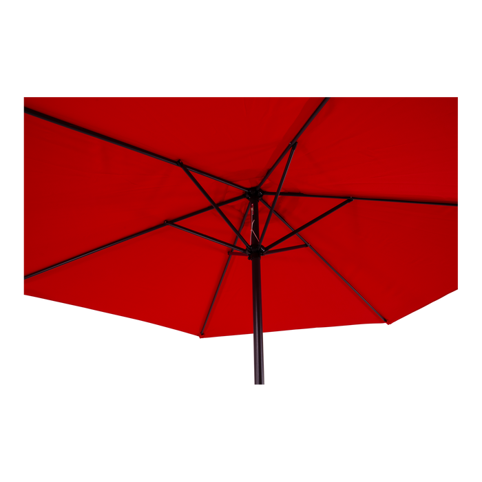 Parasol Gemini rood Ø3mtr