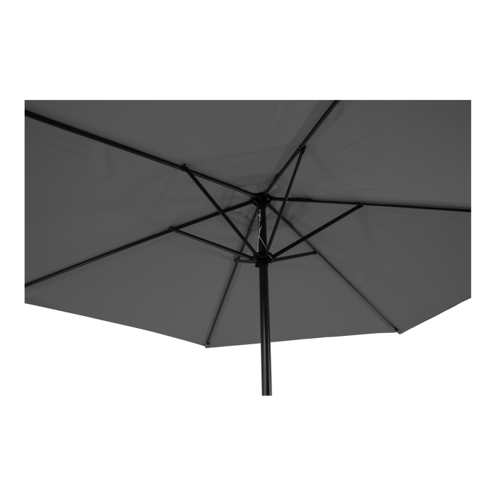 Parasol Gemini grijs Ø3mtr