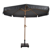 Parasol Libra houtlook grijs Ø3mtr