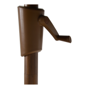 Parasol Libra houtlook grijs Ø3mtr