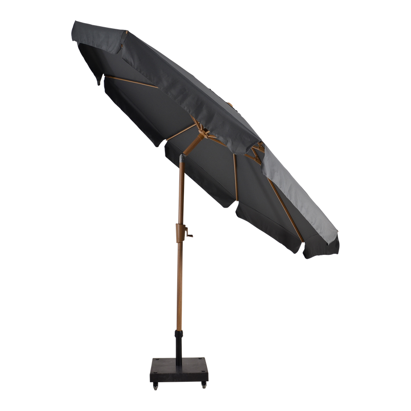 Parasol Libra houtlook grijs Ø3mtr