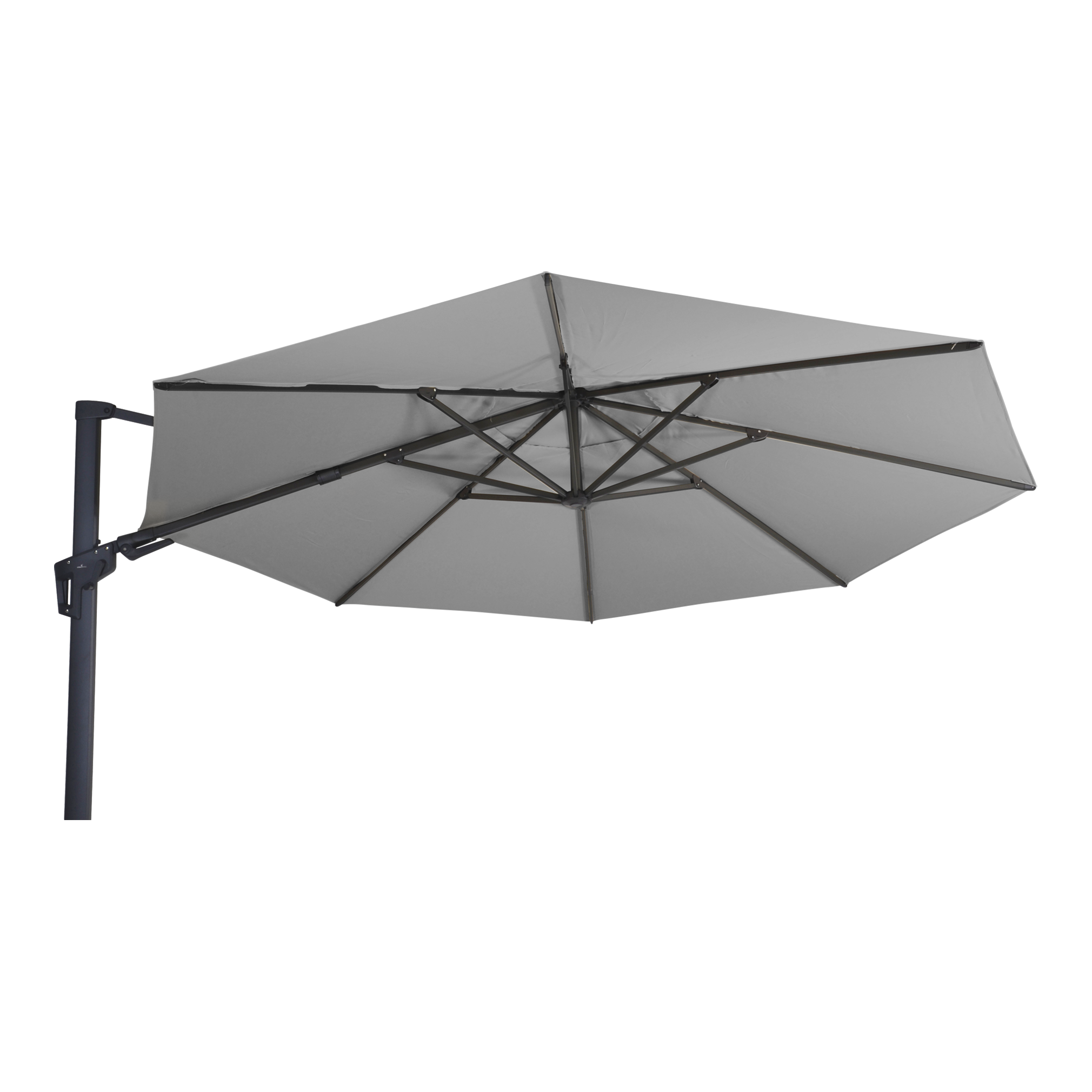 Zweefparasol VirgoFlex grijs Ø3,5mtr