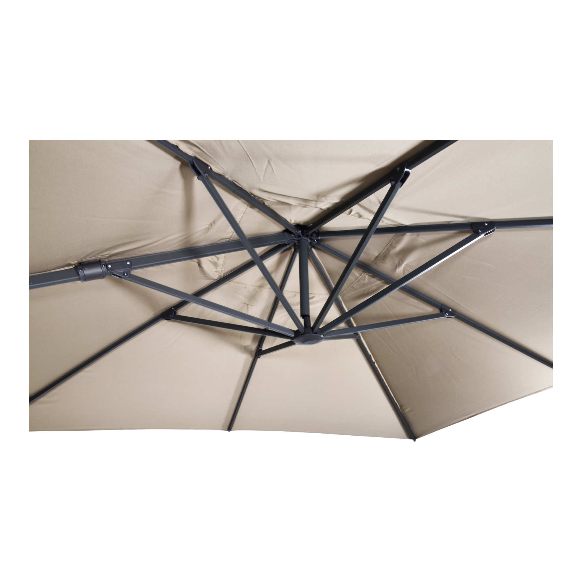 Zweefparasol VirgoFlex ecru 3x3mtr