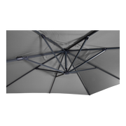 Zweefparasol VirgoFlex grijs 3x3mtr