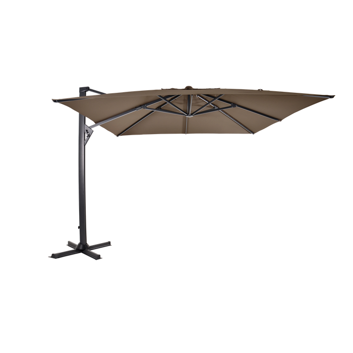 Zweefparasol Taurus taupe 3x3mtr