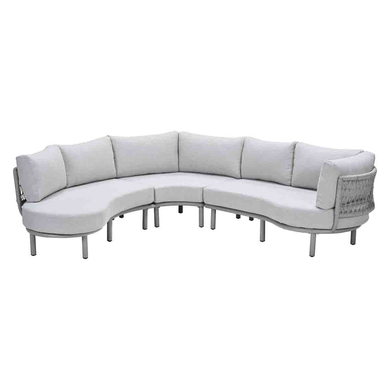 Lounge-Dining set Matera | Rope sand