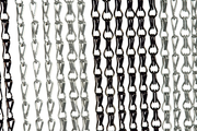 Deurgordijn alu Chain 100x230cm zwart/grijs, 78s