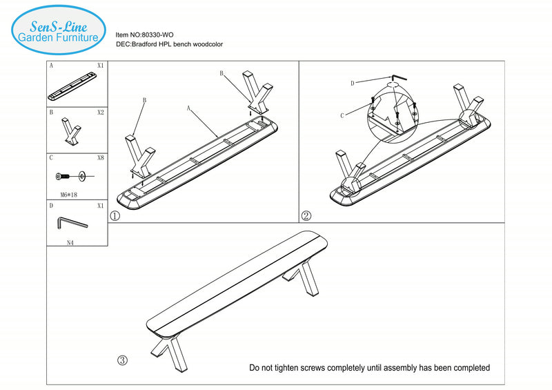 Bradford HPL-Bank, Holzfarbe