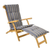 Tuinkussen deckchair streep antraciet