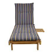 Tuinkussen ligbed streep antraciet