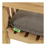 Bankkussen taupe 150cm, 6cm dik