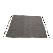 Plaid Storm Pompon black, 125x150cm