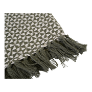 Plaid groen/beige, 125x150cm