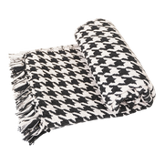 Plaid Pied-de-poule, 125x150cm