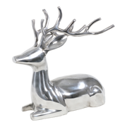 Beeld liggend Hert alu 30x18x30cm