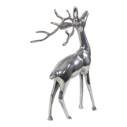 Beeld staand Hert alu 30x15x48cm