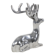Beeld liggend Hert alu 18x13x23cm