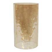 Kerstboom Aurum met windlicht alu goud met goud glas 70cm