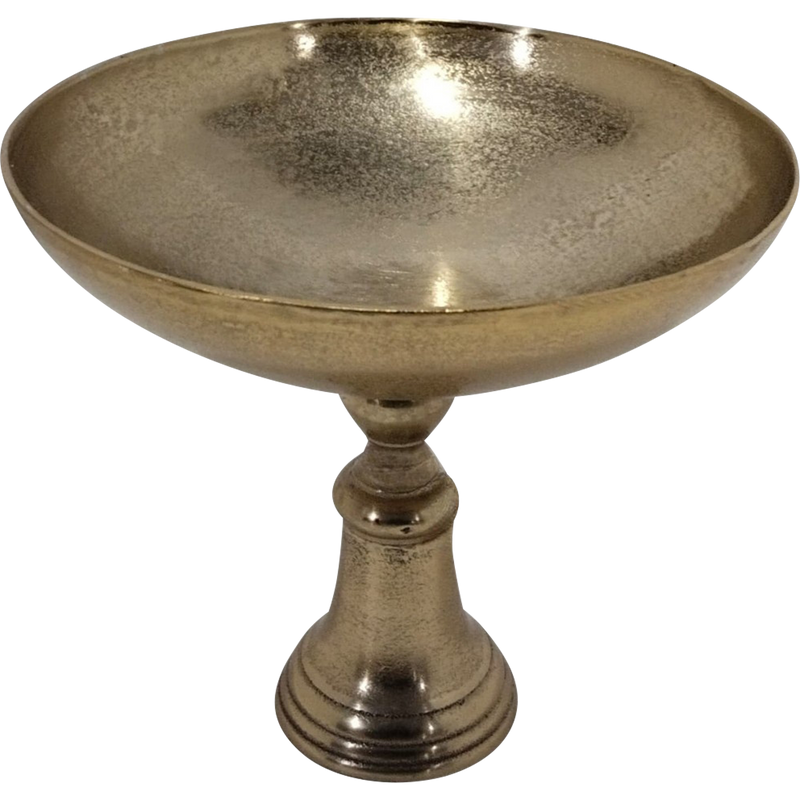 Schaal op voet Brush goud ø41x30cm